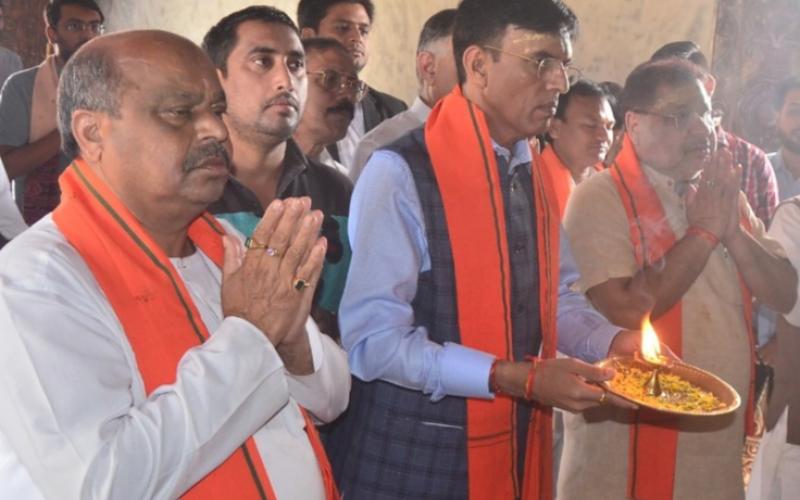 Lord Shri Jagannath Temple, Union Minister of State Mansukh Mandaviya, BJP candidate from Raipur North Assembly Constituency Purandar Mishra, Raipur, Chhattisgarh, Khabargali