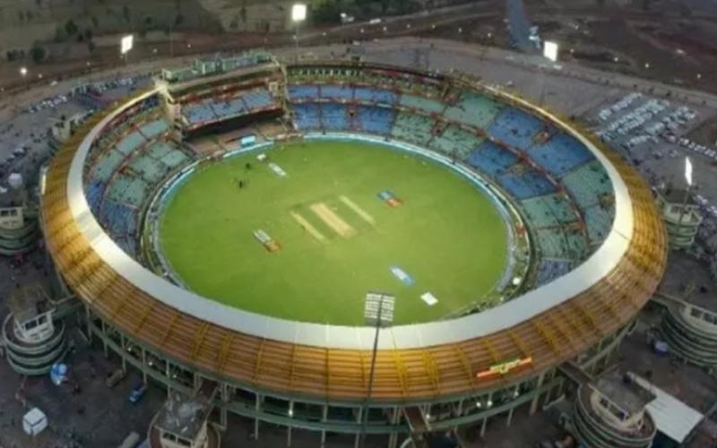 India and Australia T20 match, Shaheed Veernarayan Singh International Cricket Stadium, BCCI, Chhattisgarh Cricket Association, Zubin Shah, Vijay Shah, Tarunesh Parihar, Bhavesh Chandrana, Indian Team, Alok Srivastava, Raipur, Chhattisgarh, Khabargali