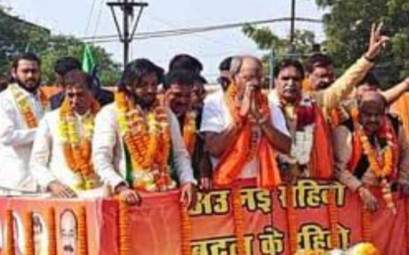 Hindutva, development and Modi's trusted faces, Guarantee, Raipur BJP's Purandar Mishra defeated Congress's Kuldeep Juneja from North, Chhattisgarh, Assembly elections, Bharatiya Janata Party, West Assembly seat Rajesh Munat defeated Congress candidate Vikas Upadhyay, former minister Brajmohan from South.  Aggarwal defeated Mahant Ram Sundar Das of Congress, Raipur Rural Assembly seat BJP Motilal Sahu defeated Pankaj Sharma of Congress, Anuj Sharma, Khabargali