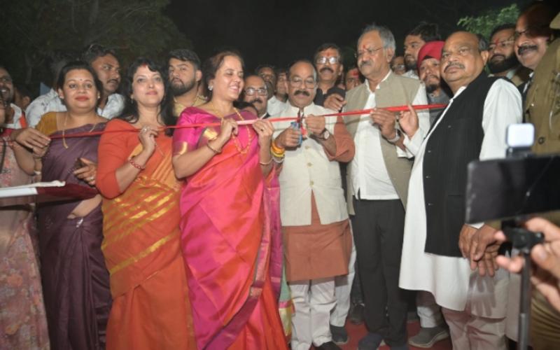 Inauguration of the newly constructed Swami Vivekananda Sarovar-Budhatalaab path by Raipur Smart City Limited today under the chairmanship of Deputy Chief Minister and Urban Administration Minister Arun Sao, Chief Hospitality and School and School Education Minister Brijmohan Agarwal, Chhattisgarh, Khabargali.