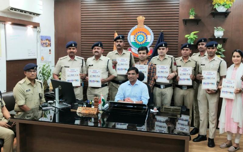 Twelve police officers and employees of Raipur district became Cop of the Month for the month of February 2024, Raipur, Chhattisgarh, Khabargali