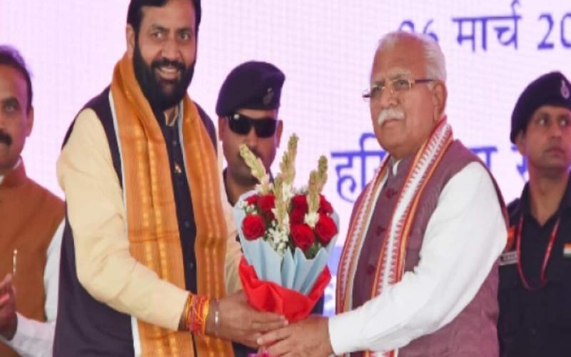 Naib Singh Saini is now the new CM of Haryana, Manohar Lal, Khabargali