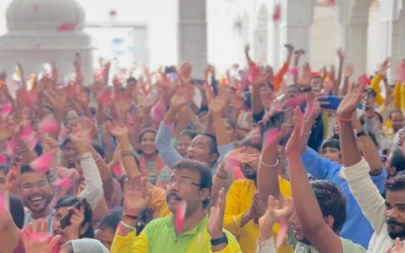 Organizing Rang Panchami Maha Mahotsav in ISKCON Temple Raipur, Bhagwat Katha by Shriman Mithilapati Prabhuji, Param Pujya Bhakti Siddharth Swami Maharaj Ji, Chhattisgarh, Khabargali