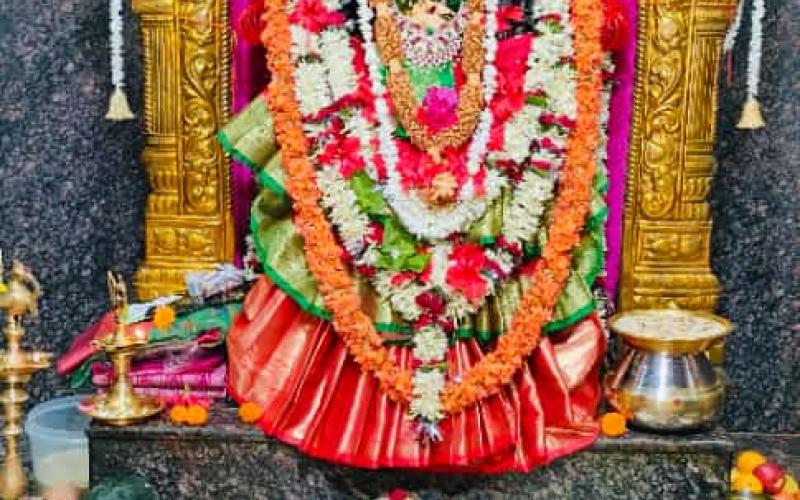 2 crore 11 lakh 80 thousand Sri Lalita Sahasranama Parayan was done, Sri Lalita Devi Temple Sanyasi Para Raipur, Temple Priest Di Anant Rao, Chhattisgarh, Khabargali