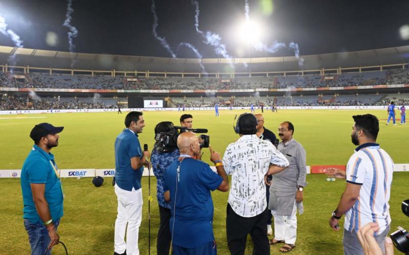  Arun Sau came to watch the final match of Chhattisgarh Cricket Premier League, said this for the cricketers... raipurnews cg news ccpl khabargali 