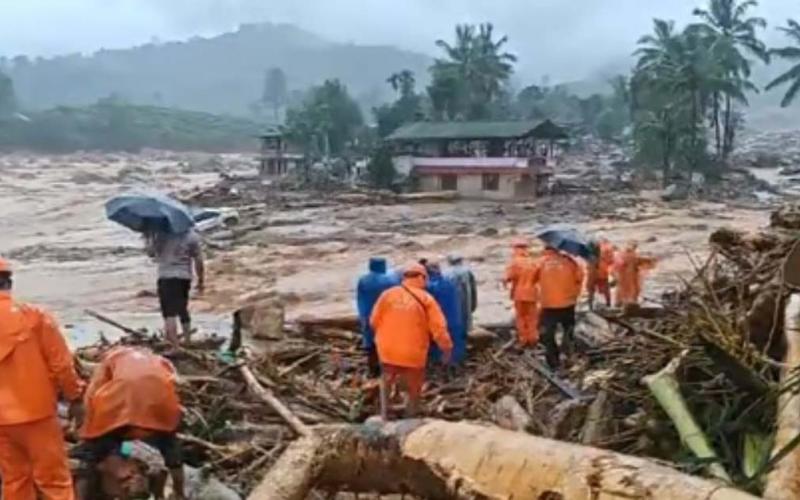 Wayanad: 24 people lost their lives in landslide due to heavy rains, President Murmu and PM Modi expressed grief...  wynod latest news bignews hindinews khabargali 