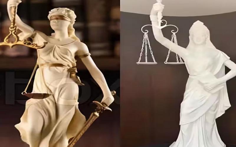 The blindfold was removed from the eyes of the Goddess of Justice and the sword was removed from her hand, what is their meaning, know the history, Supreme Court, Khabargali