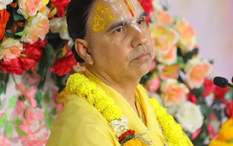 Satsang is the only solution for welfare: Swami Raghavacharya, Raipur, Khabargali, Bhagwat Mahapuran week is going on in the Mahamaya temple premises of the capital