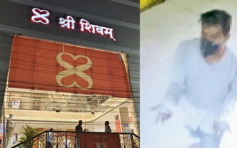 The burqa-clad thief was caught on CCTV after entering a showroom in Raipur in a filmy style and stealing Rs 30 lakh from the cash box.... He escaped using a rope from the roof, Chhattisgarh, Khabargali