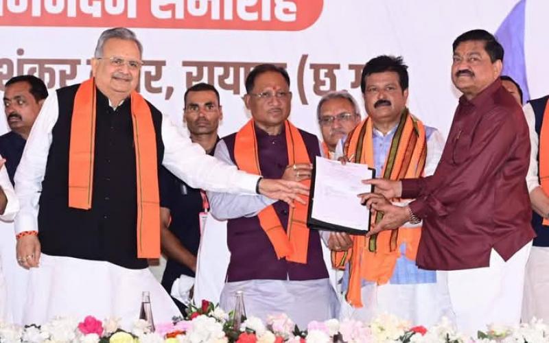 Civil Supplies Corporation Chairman Sanjay Srivastava took charge, Chief Minister, Assembly Speaker and leaders-workers congratulated him, Raipur, Chhattisgarh, Khabargali
