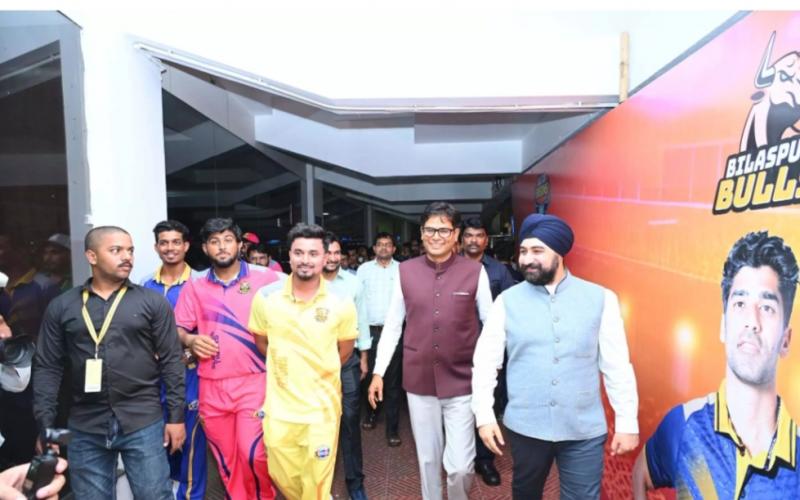 Chhattisgarh Cricket Premier League started in Raipur, inaugurated by Minister OP Choudhary latest news hindi news Raipur news khabargali 