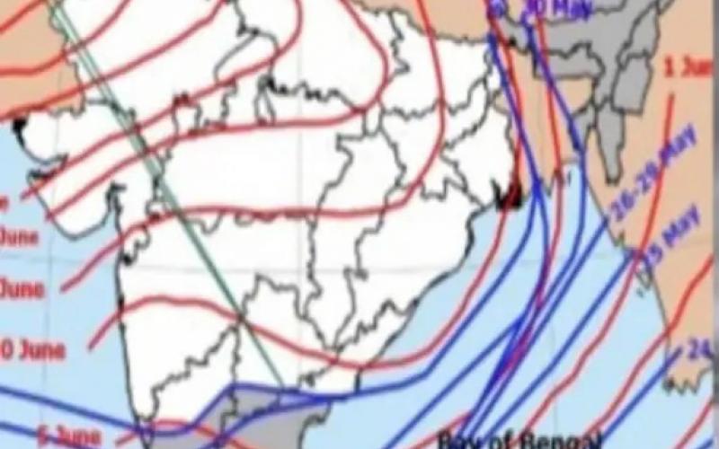 After knocking in Bastar, the monsoon deviated and moved towards Bangladesh, Chhattisgarh, Khabargali