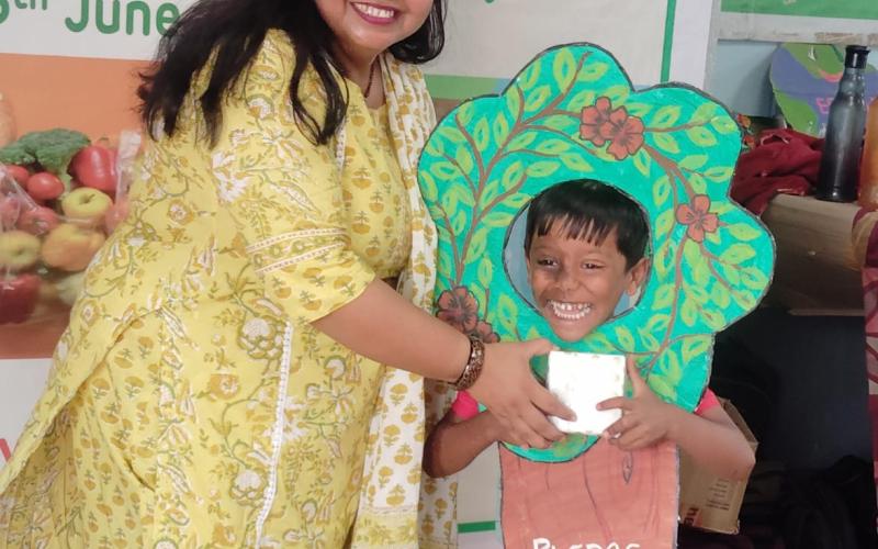 Adani Foundation celebrated 'Festival of Greenery' with children, Raikheda campus resonated with painting, dance and pledge of tree plantation, Chhattisgarh, Khabargali