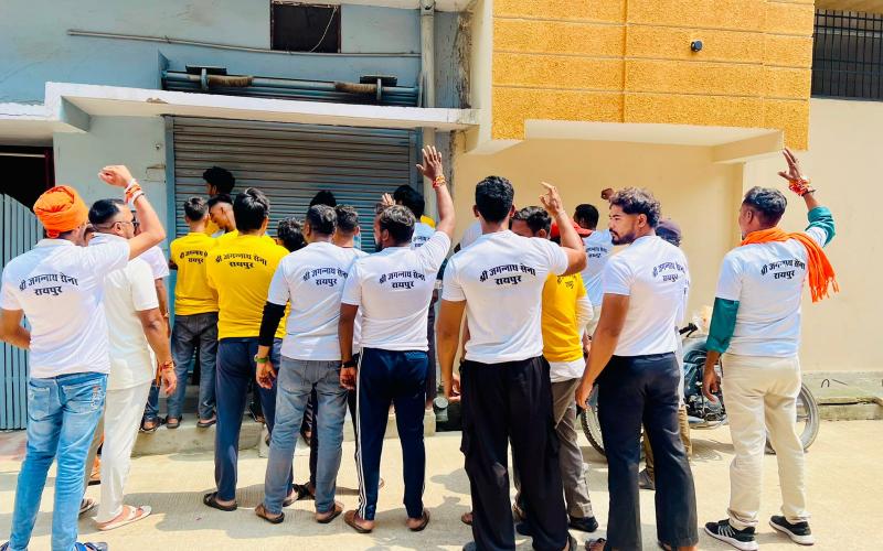 Historical initiative towards stopping religious conversion under the guidance of Purandar Mishra, initiative of Uttar MLA – firm step towards Sanatan awakening"... Shri Jagannath Sena's city tour and religious awakening campaign, Raipur, Chhattisgarh, Khabargali