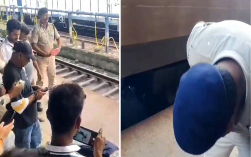 Accident at Satna railway station, train ran over a youth lying on the track, but he survived  mp news hindi News latest News khabargali 
