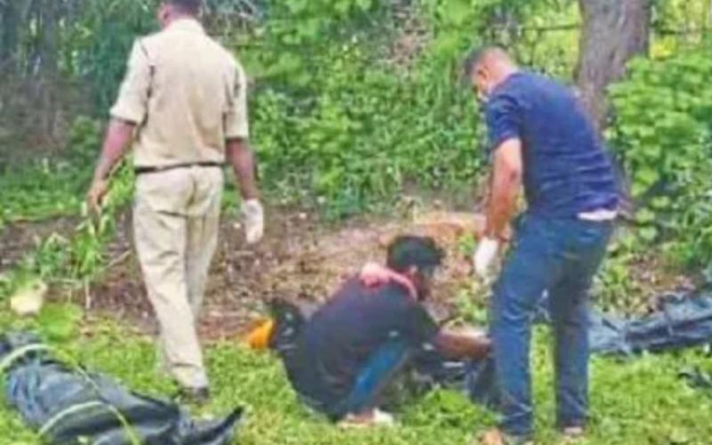 4 members of the same family were murdered and buried in the garden, were missing for two days, revealed after unbearable stench cg hindi News Big news latest News khabargali 