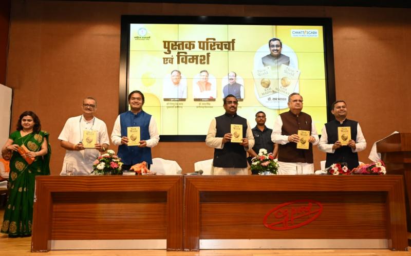 Science and technology are impacting our lives, today we are in the era of meta-humans - Ram Madhav Special lecture on 'The New World 21st Century Global Order and India', senior RSS pracharak, writer and thinker Ram Madhav, Ujjwal Deepak of Young Thinkers Foundation, Raipur, Chhattisgarh, Khabargali