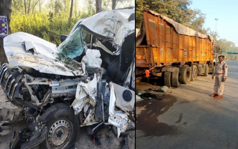 Speeding wreaks havoc in Kondagaon, Scorpio collides with parked truck, 6 youths die on the spot