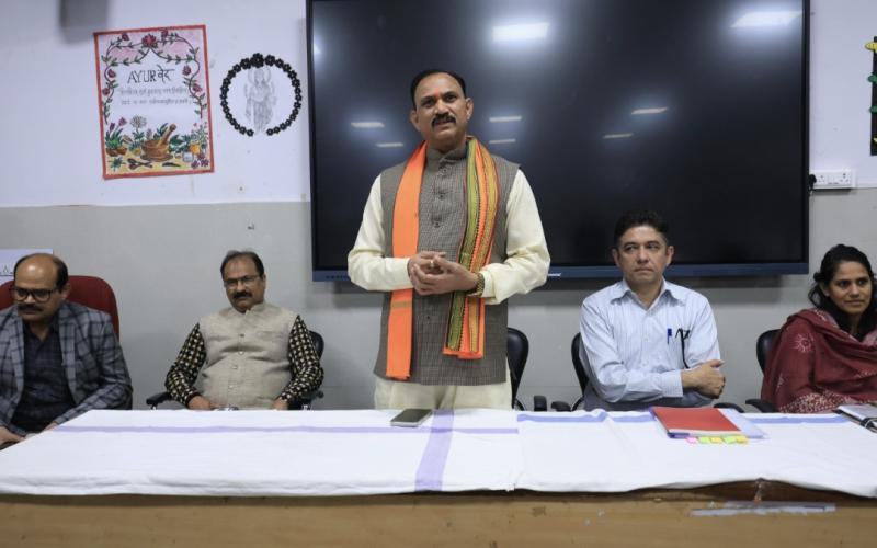 Ayurveda is not just a subject, it is an art of living, says Health Minister Shyam Bihari Jaiswal at the Government Ayurveda College in Raipur, Chhattisgarh, khabargali 