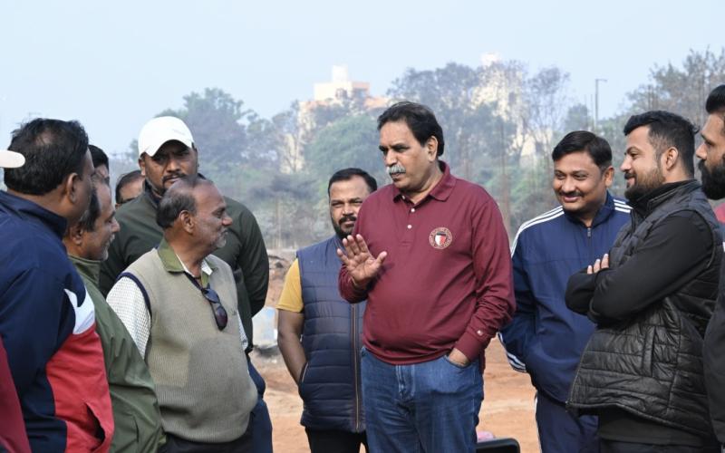 "No delay will be tolerated in the construction of this temple of education; children will study in the new building from the 2026 session," said Rajesh Munat, MLA from Raipur West and former cabinet minister, at the under-construction Government New College behind Ram Darbar in Kota, Raipur, Chhattisgarh.  Khabargali
