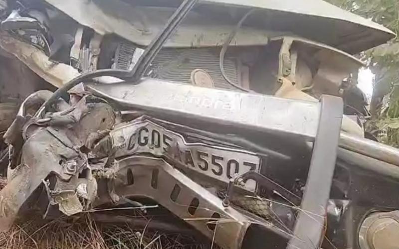 Horrific accident on National Highway 30, Scorpio-Bolero collision, 2 killed, 12 injured Chhattisgarh News khabargali 