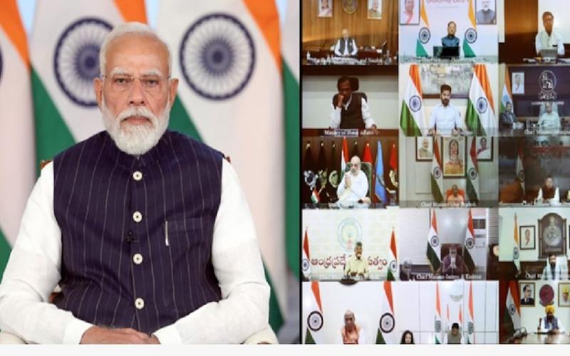 PM Modi Holds Key Meeting with Chief Ministers on Middle East Crisis: 'No Lockdown in the Country; We Will Fight This Battle Like Team India.' Strategic Focus: Deliberations on the War and Oil Crisis in West Asia; PM Modi States—'We Will Ensure Essential Supplies in Collaboration with the States.' New Delhi | Khabargali
