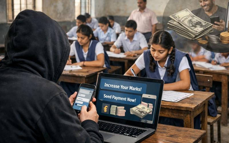 Cyber criminals are targeting board exam candidates, claiming they have failed and demanding money from them in the name of passing them. Hindi news latest news  Big News khabargali 