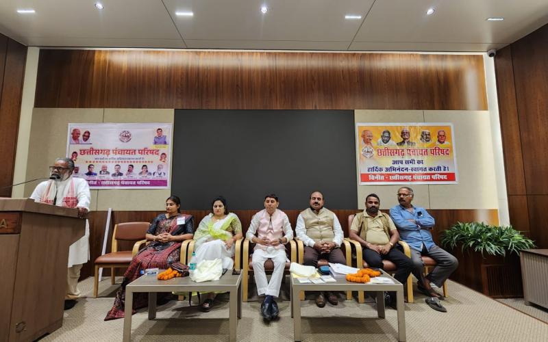 Panchayati Raj Day, strategy made in Raipur, gathering of bigwigs from across the country to be held in Kabirdham on 24th April, National campaign of All India Panchayat Parishad, Nitin Gadkari, National President Valmiki Prasad Singh, State Patron Dr. Mamta Sahu, Advisor Dr. Udaybhan Singh Chauhan, State Acting President B. V. S. Rajkumar, State Incharge and Convener Ghanshyam Prasad Yadav, Chhattisgarh, Khabargali