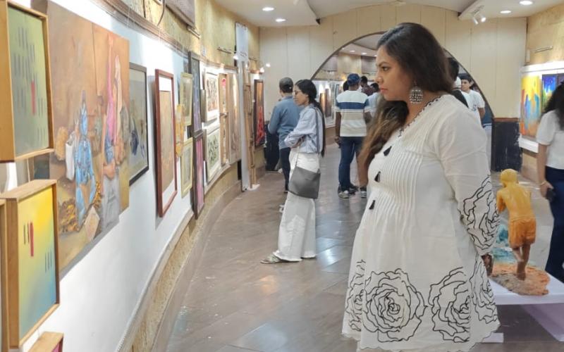‘Gaura’ - National Visual Arts Exhibition: Art has always been a powerful medium of expression, reflection and change, Minister Guru Khuswant Saheb, Chhattisgarh Progressive Artists Group, Raipur, Chhattisgarh, Khabargali