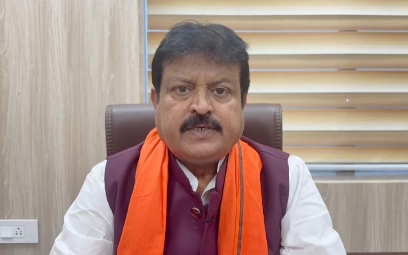 Congress's protest on Ram Temple offerings and Nakti village issue is just a sham: Sanjay Srivastava, Chairman of State Civil Supplies Corporation, BJP, Raipur, Chhattisgarh, Khabargali