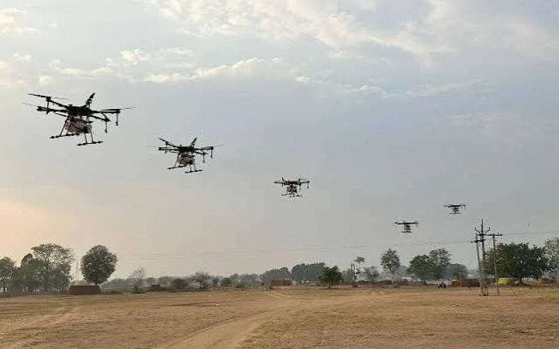  Dhamtari becomes Chhattisgarh's first district to provide drone-based agricultural services to farmers.