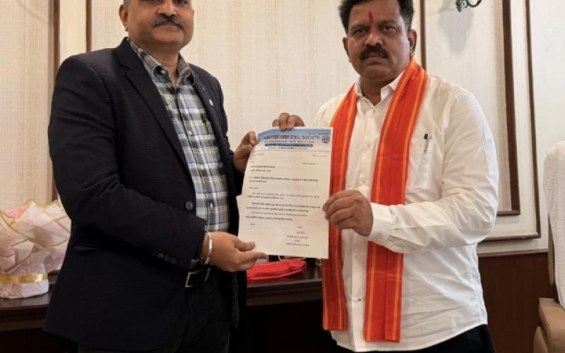 Ganeshotsav, Chhattisgarh, Deputy Chief Minister and Home Minister Vijay Sharma, Civil Society Coordinator Dr. Kuldeep Solanki, Ganesh immersion, Ganesh pandal, superstition, environmental protection, Raipur, Khabargali