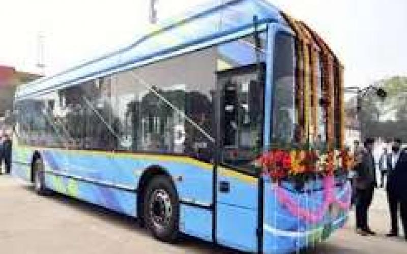  E-buses to run in Raipur soon; Municipal Corporation receives letter to complete the process. raipur chhattisgarh khabargali 
