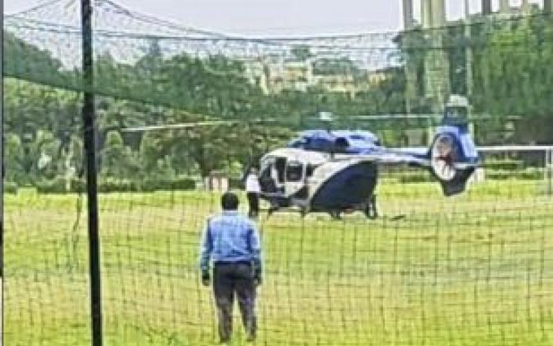  Chief Minister's helicopter makes emergency landing; technical snag occurs en route to Keshpur. hindi news latest news khabargali 