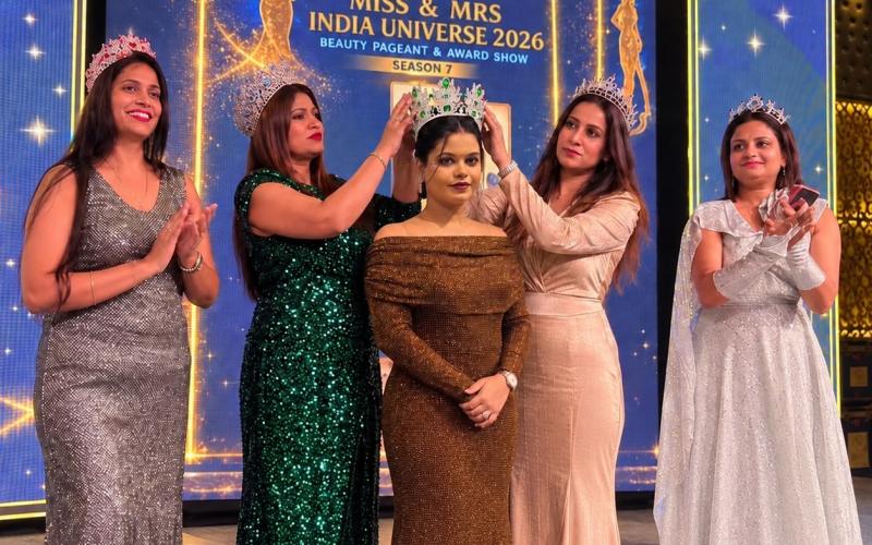Mrs India Universe Asia 2026: Durg's daughter and Raipur's daughter-in-law Deepaksha Jain created history, founder of Jainam Academy, Chhattisgarh, Khabargali