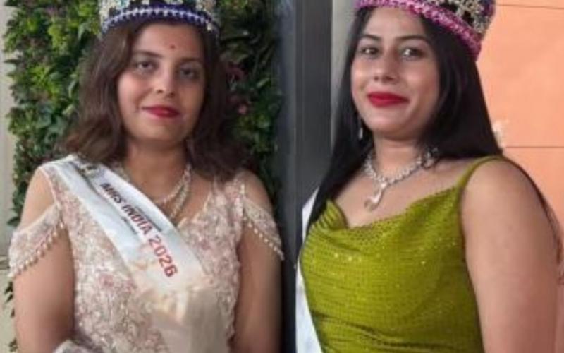 Raipur's Unnati Shukla and Chanchal Sahu won the title of Mrs. India and Miss India 2026 in Indore, Chhattisgarh, Khabargali