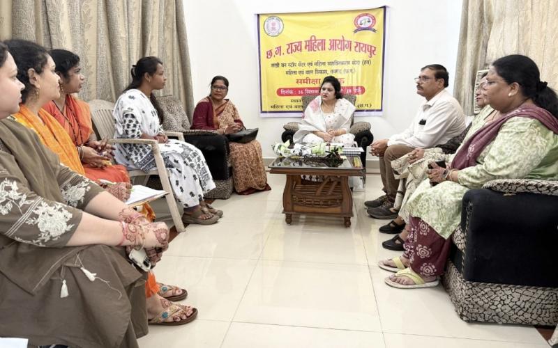 Chhattisgarh Women Commission, Dr. Mamta Sahu, Raigarh Women and Child Development, Women Safety, Child Protection, Women Empowerment, Legal Aid, Women and Child Development Department, Khabargali