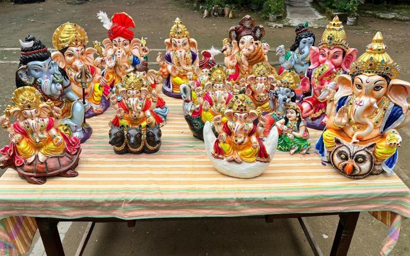 Bappa’ idols made from prison soil; inmates crafted over 500 idols, starting at ₹301. raipur hindi news khabargali 