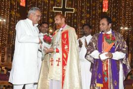 CM bhupesh arrives at St. Paul's Cathedral  for Christmas