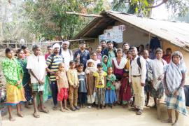 Health Department's team walks 15 Km on a hilly path to provide malaria diagnosis test and treatment facility khabargali