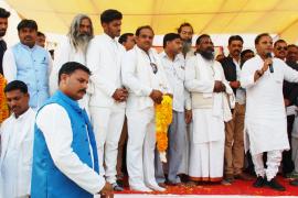 Sixth descendant of Guru Baba Ghasidas ji, Jayanti, Guru Gaddi, Shobhayatra, Chhattisgarh Pradesh, Cabinet Minister Jagatguru Rudrakumar, Satnam Sandesh Yatra, Khabargali