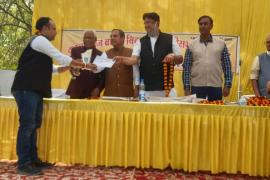 Kanyakubj Brahmin Vikas Manch Chhattisgarh, Shailesh Pandey, Shivmangal Pandey, Retired District and Sessions Judge, Anjaya Shukla, Alumni Association President Pt.  Ravi Shankar University, Bilaspur, Khabargali