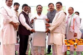 Public Health Engineering and Village Industries Minister Guru Rudrakumar, Durg District, Ahiwara, Nagar Sahu Sangh, Swearing in ceremony, Khabargali