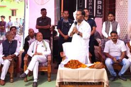 Public Health Engineering Minister Guru Rudrakumar, Bhakta Shiromani Guha Nishad Raj Jayanti Celebration, Village News at Achhoti under Dhamdha Development Block, khabargali