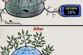 Cartoon Magazine Cartoon Watch, World Environment Day, Editor Tryambak Sharma, United Nations Environment Program, Khabargali