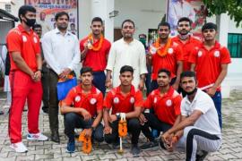 Public Health Engineering and Village Industries Minister Guru Rudrakumar, Weight Lifter Lahre Brothers, Senior, Junior and Sub Junior National Weightlifting Championship, Ajay Deep Sarang, Vijay Maheshwari, Komal Maheshwari, Raja Bharti, Bhavesh Sarang, Hansraj Markandey and Lucky Markam, Chhattisgarh, Khabargali