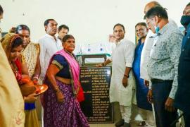 Public Health Engineering and Village Industries Minister Guru Rudra Kumar, Durg district, Somani Bhilai-3, community building inaugurated, Chhattisgarh, Khabargali