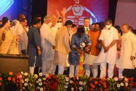 National Tribal Dance Festival', Rajyotsava 2021 Celebrations, Raipur, Science College Ground, Jharkhand Chief Minister Hemant Soren, Chhattisgarh Chief Minister Bhupesh Baghel, Khabargali