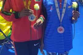 Blind Runner, Ishwari Nishad, Dubai, World Para Athletics Grand Prix, Silver Medal, 13th Faiza International Championship, Mahasamund, Chhattisgarh, Khabargali