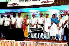 Holi Milan Ceremony of Sindhi Panchayat, Musical Presentation of Dhun Foundation, Sindhu Palace, Raipur, Shankar Nagar, Shanti Nagar, Revered Sindhi Panchayat, Singer Ajay Advani, Manoj Shukla, Rajul Dave, Mahesh Sharma, Jagdish Dubey, Dr Sunil Golhani Harish Makhija,  Hari Om Makhija, Sundar Kukreja, Naresh Kukreja, Amritansh Srivastava, Ritu Srivastava, Asha Kewalani, Kittu Sinha, Sapna Jasuja, Aarti Sahu, Chanchal Tiwari, Manisha Sharma, Ranu Gajbhiye, Khabargali